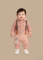 newborn-baby-boy-winter-suit-fleece-tea-pink stitched-infant-winter-wear-gray-color-pakistan gelani-brand-baby-boy-winter-fleece-outfit close-up-of-soft-fleece-fabric-for-baby-suits 0-3-months-baby-boy-winter-clothing-gelani Baby boy winter suit in Pakistan