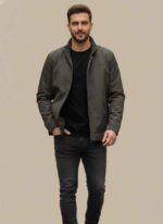 Gelani's green fleece jacket for men with hood and front pockets Brown stitched fleece jacket for men with zipper and stand collar Close-up of premium fleece material in black for men's winter wear Men's olive green fleece jacket for winter season in Pakistan Back view of Gelani's brown fleece jacket showing clean stitching fleece jacket for men