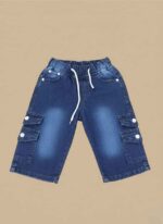 Best Boys Denim Cargo Shorts in Pakistan | Gelani Kids - Image 2