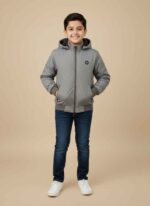 boy-gray-mix-lather-jacket-with-fur-hood-front-view kids-winter-stitched-mix-lather-jacket-in-black-color mustard-mix-lather-jacket-for-boy-with-zippered-pockets gelani-brand-youth-winter-outerwear-mix-lather-fabric close-up-of-fur-lining-on-boy-winter-jacket-hood Mix Lather jacket for boy in Pakistan