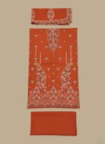 3pc Unstitched dhanak Check  Suit for Women | AALAYA Winter - Image 2