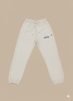 Kids Off White Terry Trousers in Pakistan | Winter Collection - Image 2